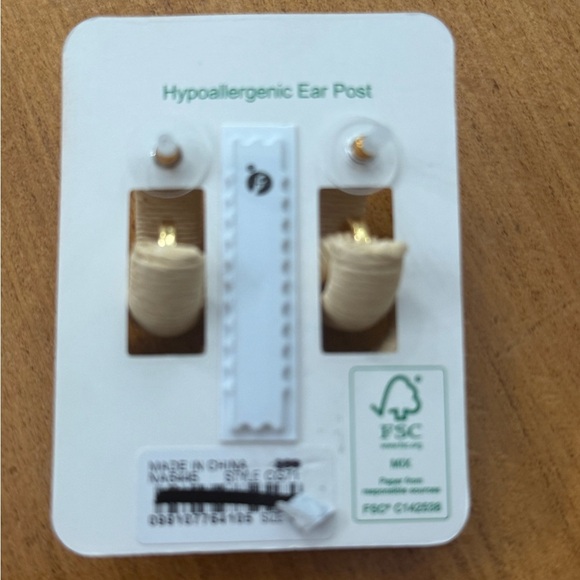 NWT JCREW Woven chainlink earrings - Picture 4 of 4